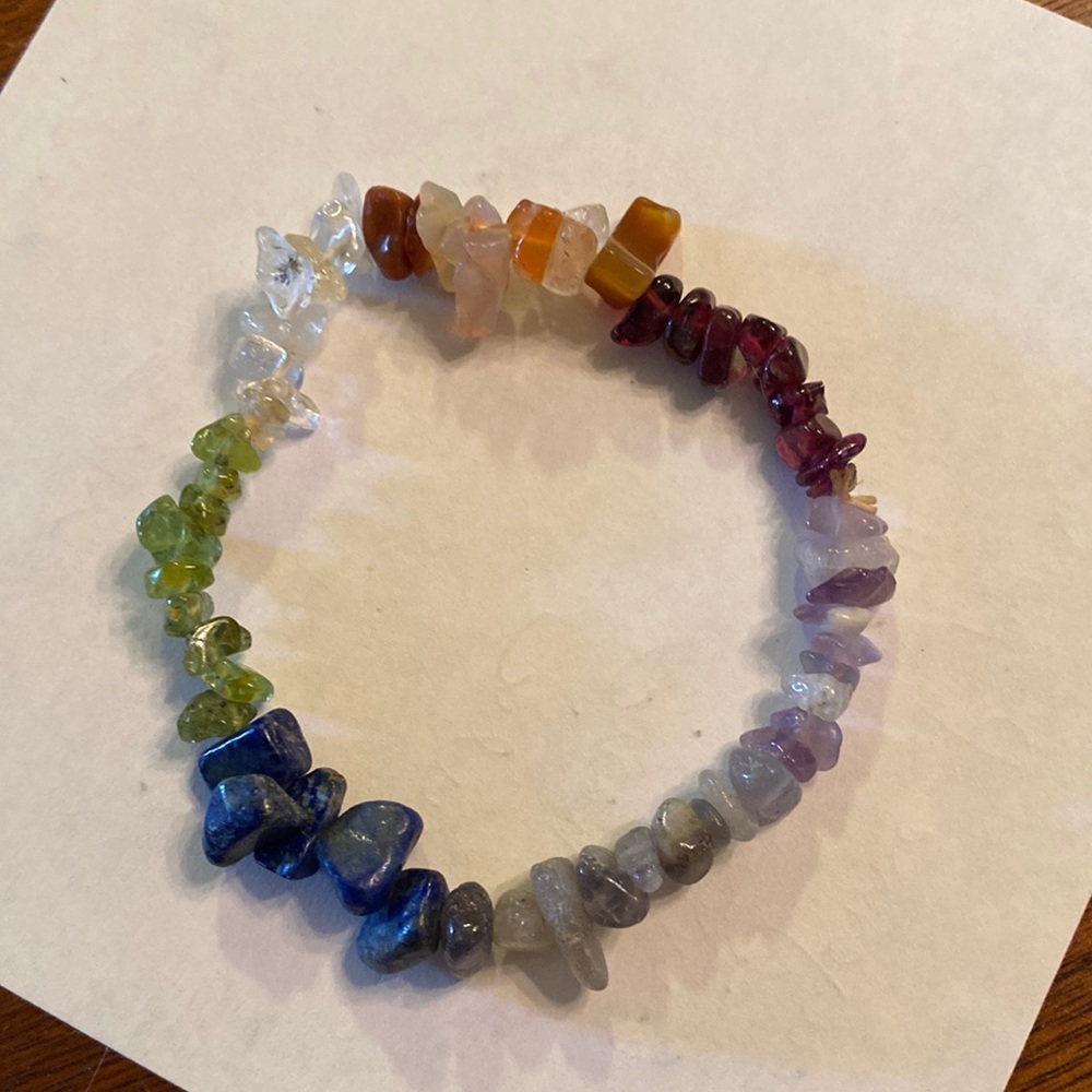 Natural 7 Stone Chakra Reiki healing Bracelet